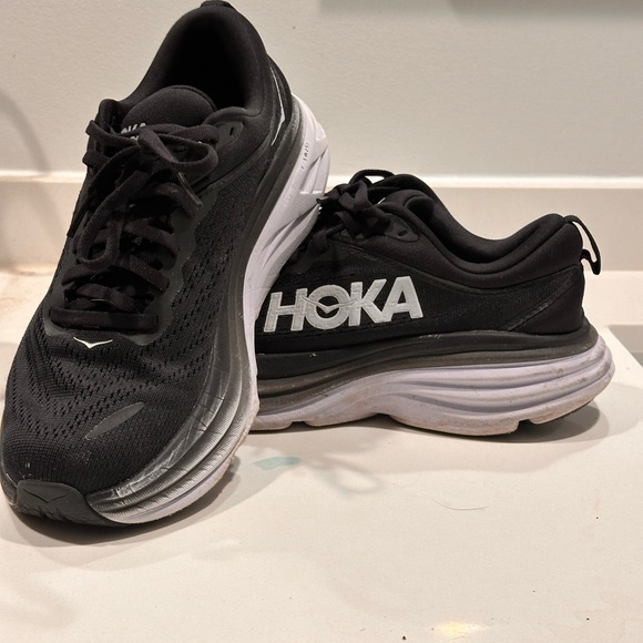 Hoka One One Shoes - Hoka One One Black Bondi 8 Shoes